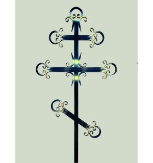 Крест металлический на могилу №7
