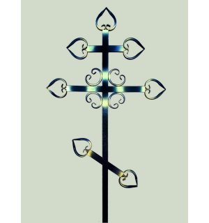 Крест металлический на могилу №8
