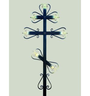 Крест металлический на могилу №10
