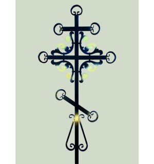 Крест металлический на могилу №11
