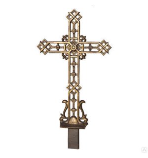 Крест литой чугунный КМ (односторонний)