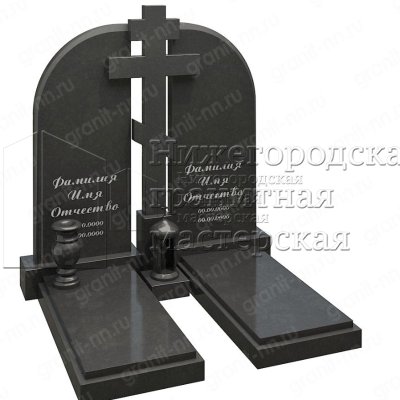 Памятник на двоих из гранита 13-4