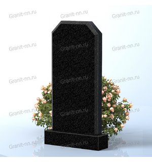 Вертикальный памятник из гранита (с пиленным верхом)