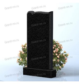 Вертикальный памятник из гранита (малая волна)