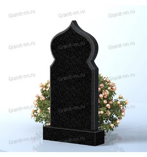 Вертикальный памятник из гранита (Мечеть с куполом)