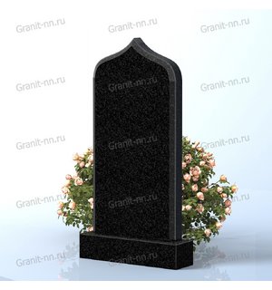 Вертикальный памятник из гранита (С силуэтом Мечети)