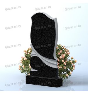 Вертикальный памятник из гранита (Резная арка )