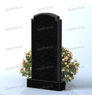 Вертикальный памятник из гранита (с выразительным скосом)