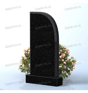 Вертикальный памятник из гранита (Фигурная волна)