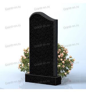 Вертикальный памятник из гранита (волнообразная )
