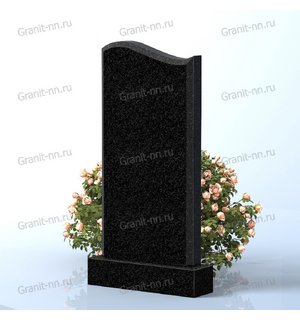 Вертикальный памятник из гранита (плавная волна)