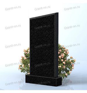 Вертикальный памятник из гранита (строгий)