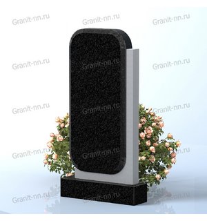 Вертикальный памятник из гранита (последнее пристанище)