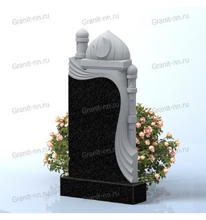 Вертикальный памятник из гранита (С Мечетью и с Куполом)
