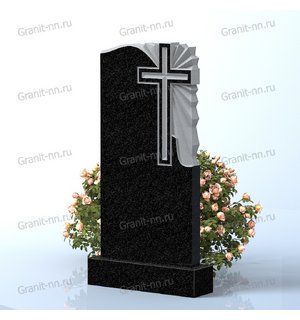 Вертикальный памятник из гранита (Минута молчания)