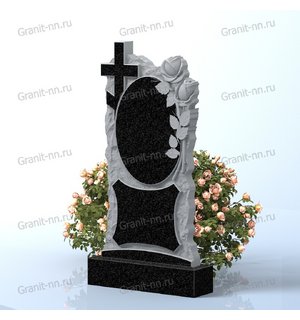 Вертикальный памятник из гранита (Зеркало твоей души)