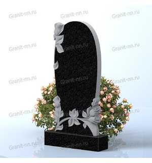 Вертикальный памятник из гранита (Итог жизни)
