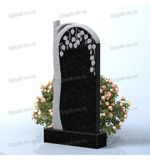 Вертикальный памятник из гранита (Тонкая береза)