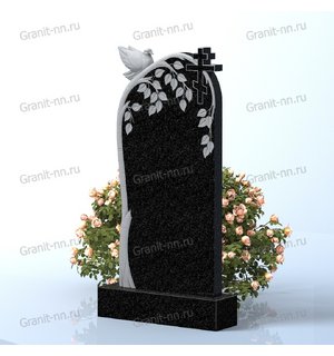Вертикальный памятник из гранита (Край небес)