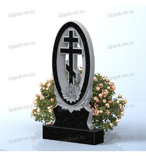 Вертикальный памятник из гранита (В память о счастье)