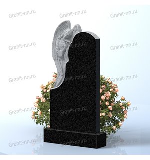 Вертикальный памятник из гранита (Под крылом)
