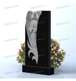Вертикальный памятник из гранита (Тихий омут)