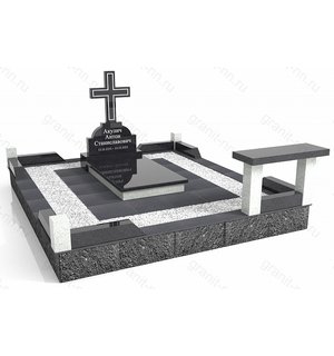 Мемориальный комплекс на могилу 'Крестовая скамья'