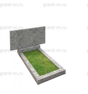Классический горизонтальный памятник из Камбулатовского гранита